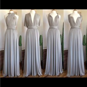 One size fits all polyester dress, can be tied many ways
